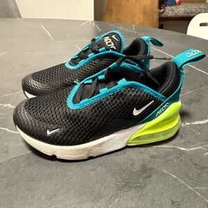 Nike Kids Black and Teal Sneakers